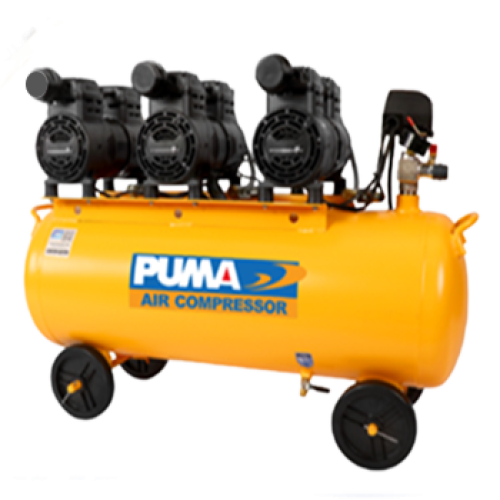 ปั๊มลมพูม่าแบบไม่ใช้น้ำมัน Hush 100L 3HP [Puma Oil Free]